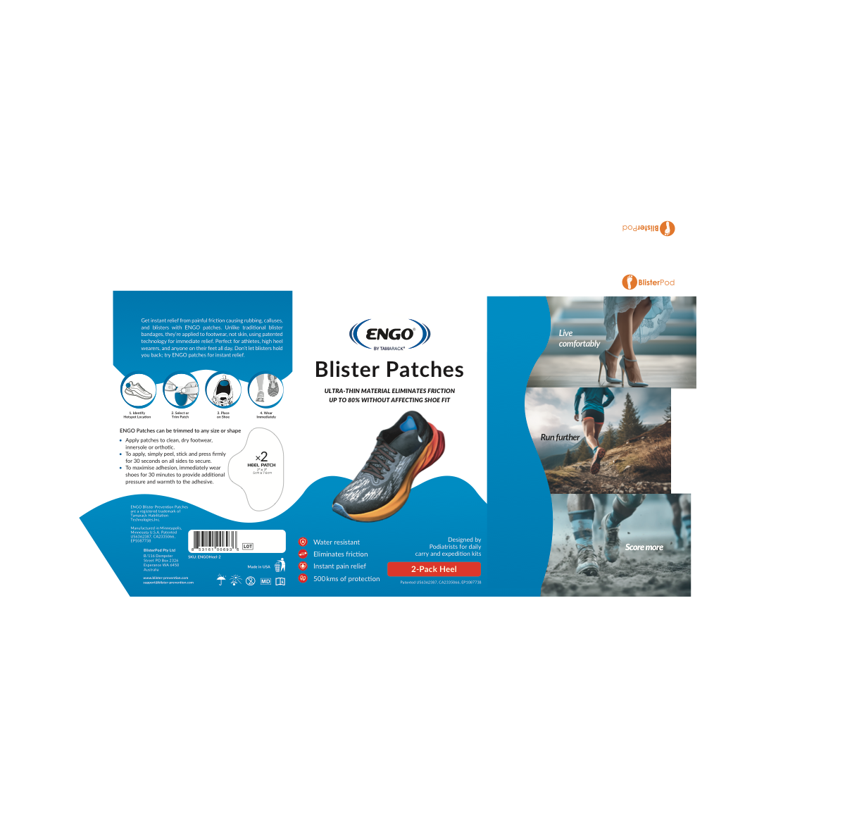 Heel Blister Prevention Packaging